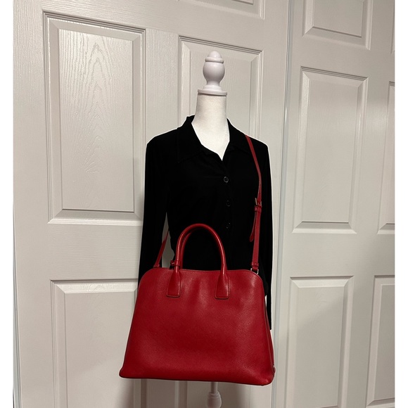 PRADA Saffiano Leather Red Handbag - Picture 10 of 10